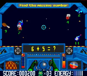 Math Blaster - Episode 1 (USA) screen shot game playing